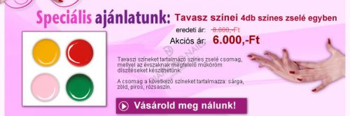Geluri UV Colorate - Pachet Primavaratic de 4 culori