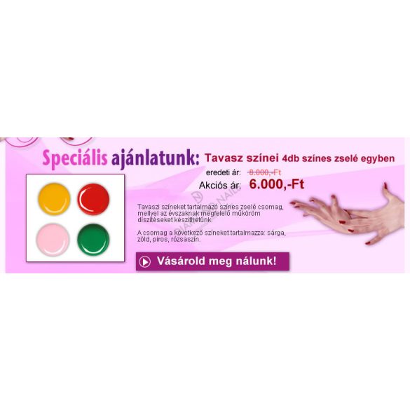 Geluri UV Colorate - Pachet Primavaratic de 4 culori
