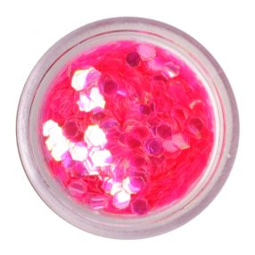 Flitter Nail Art Roz Inchis - holograme