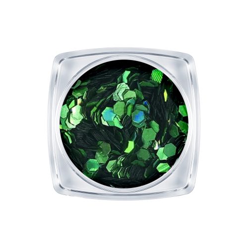 Flitter Nail Art Verde