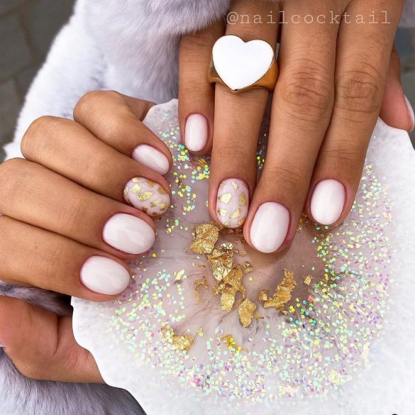 Folie Nail Art - Auriu