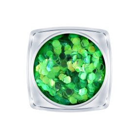 Flitter Nail Art Mare Verde