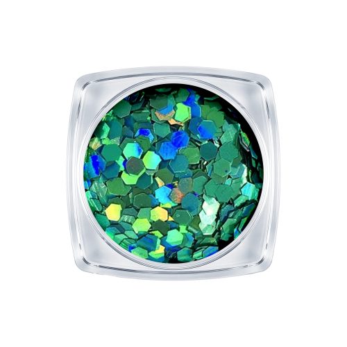 Flitter Nail Art Mare Turcoaz