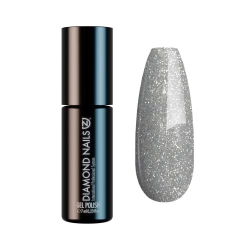 Diamond Nails Gel Lac - Argintiu Sclipitor - DN105 - 7ml - Fără HEMA