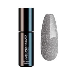 Diamond Nails ojă semipermanentă Argintiu Metal DN070 7ml cu efect metalic și luciu intens