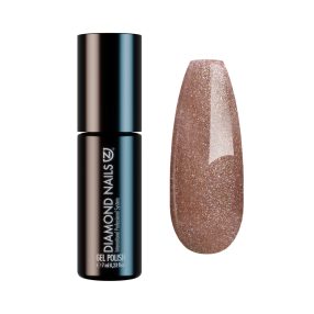 Diamond Nails ojă semipermanentă Rosegold Metal DN074 7ml cu efect metalic și strălucire elegantă