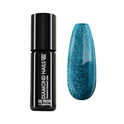 Diamond Nails ojă semipermanentă Turcoaz Metal DN075 7ml cu efect metalic și strălucire intensă