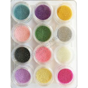 Set de Margele Nail Art -12 buc