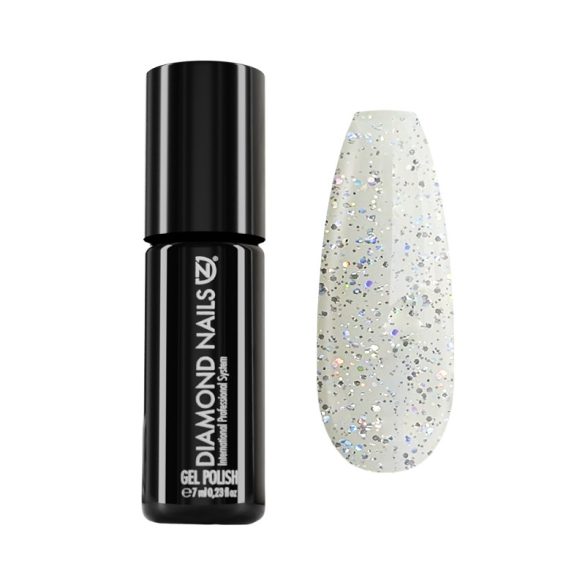 Gel Lac 4 ml DN106 - Hologram  cu sclipici - Pensula nouă!