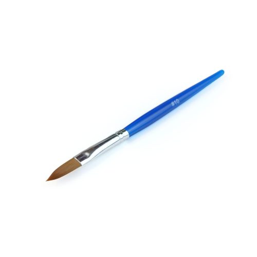 Pensulă gel albastră nr. 10 pentru construcția unghiilor – Diamond Nails