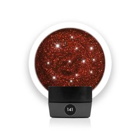 Gel color caramiziu cu sclipici 141 de la Diamond Nails