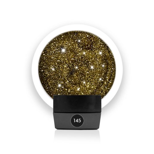 Diamond Nails Gel Colorat - Galben Muștar Cu Sclipici - 145 - 5g