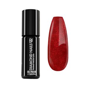 Gel Lac 4 ml - DN174 - Portocală cu miez roșu sclipitor