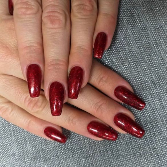 Gel Lac 4 ml - DN174 - Portocală cu miez roșu sclipitor