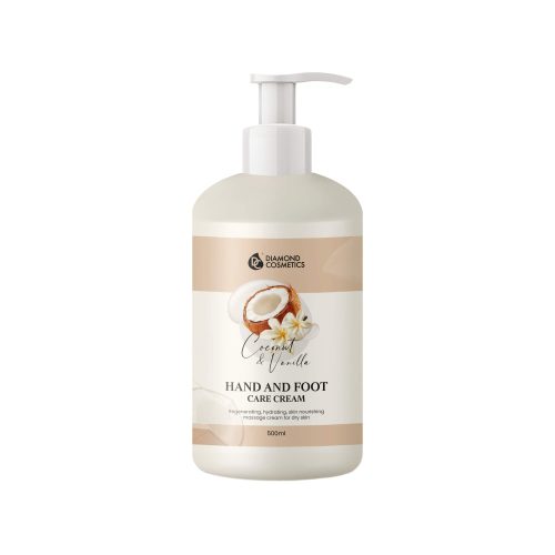 Cremă pentru măini și picioare cu parafină-Vanilie-Cocos -500 ml DIamond Cosmetics