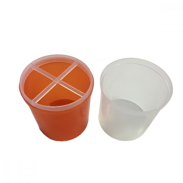 Suport din plastic pentru pile și pensule-portocaliu
