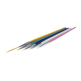 Diamond Nails set de 5 pensule colorate pentru decorarea unghiilor Diamond Nails set de 5 pensule colorate pentru decorarea unghiilor