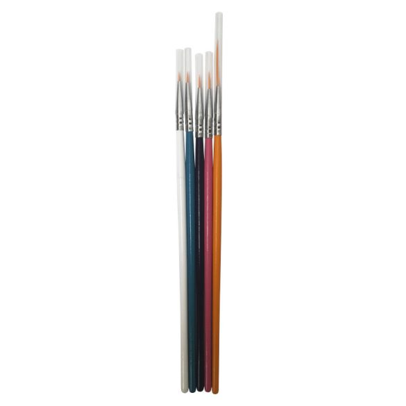 Set Pensule Nail Art -5 Bucăți-Colorate