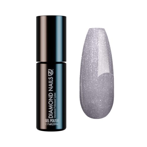 Diamond Nails Gel Lac - Metal argintiu (movuliu) - DN165 - 7ml