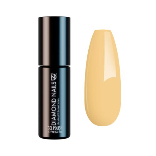 Diamond Nails ojă semipermanentă Galben Pastelat DN185 7ml cu nuanță delicată și luminoasă