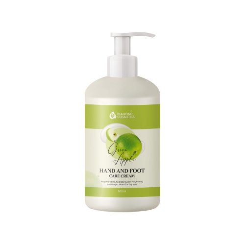 Cremă pentru măini și picioare cu parafină - Mere Verde -500 ml Diamond Cosmetics
