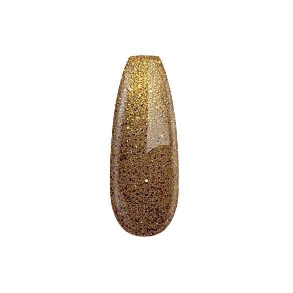 Gel lac - DN118 - Okker auriu cu sclipici