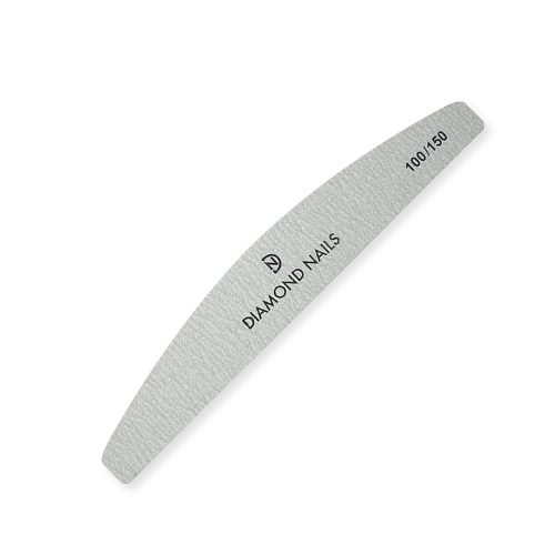 Pilă unghii bumerang gri 100/150 – Diamond Nails