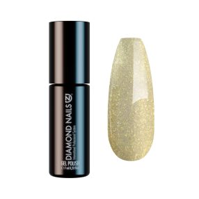 Diamond Nails ojă semipermanentă Galben Auriu DN062 7ml cu strălucire elegantă și efect luminos