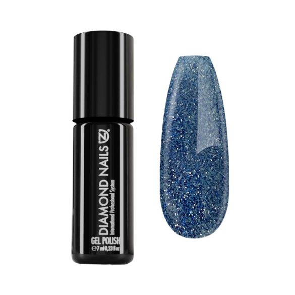 Gel lac - DN207-NOU-Denim cu sclipici