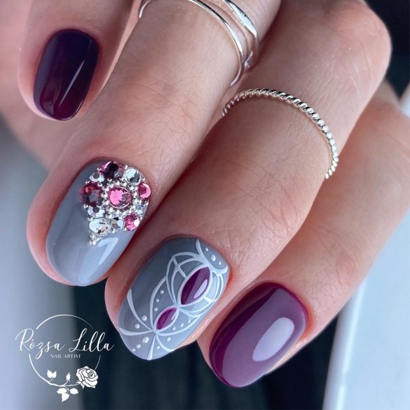 Gel Lac Small 4 ml - DN128 - Fructe de pădure - Pensula nouă!