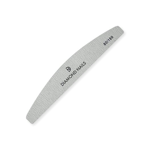 Pilă de unghii Bumerang gri – 80/180 - Diamond Nails