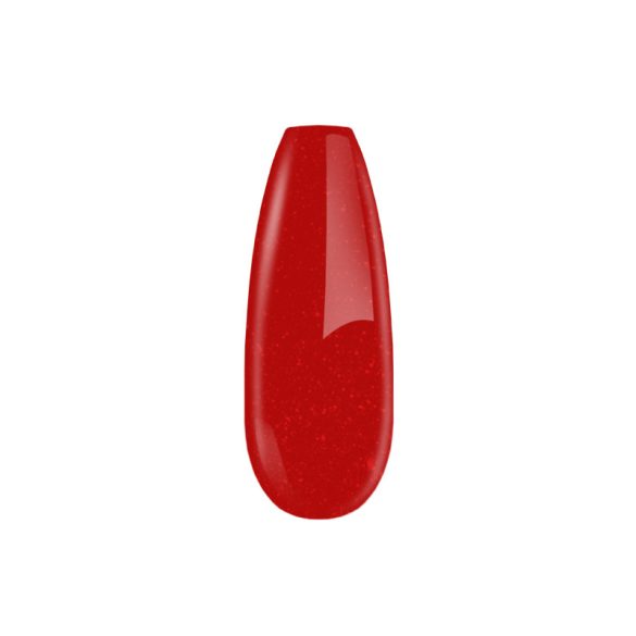 Gel Lac - 4 ml DN136 - Roșu de Crăciun cu sclipici fine