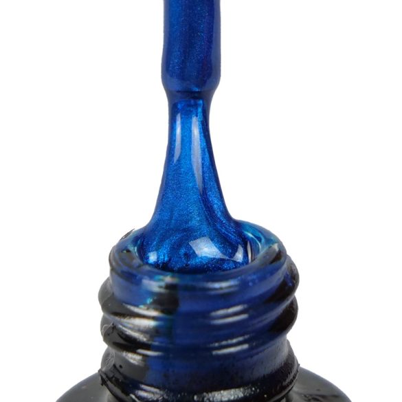 Gel Lac - DN081 -4ml - Albastru regal metal - Pensula nouă!