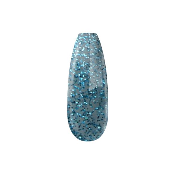 Gel Lac - 4 ml DN103  - Turcoaz cu sclipici - Pensula nouă!