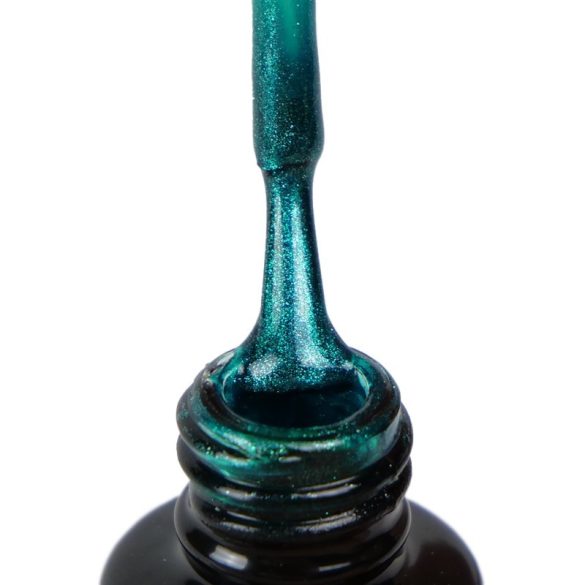Gel Lac - DN075 - 4ml - Turcoaz metal - Pensula nouă!