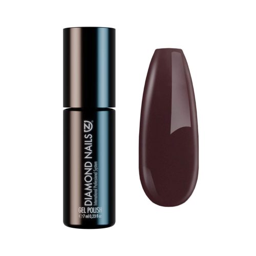 Diamond Nails ojă semipermanentă Maro Închis Floral DN223 7ml cu nuanță elegantă și sofisticată