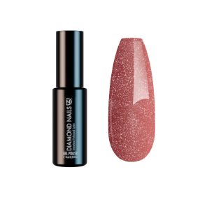 Diamond Nails Gel Lac - Rosegold Sclipici - DN102 - 4ml - Fără HEMA