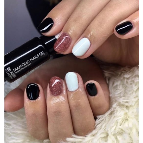 Gel Lac - 4 ml DN102 - Rosegold cu sclipici - Pensula nouă!