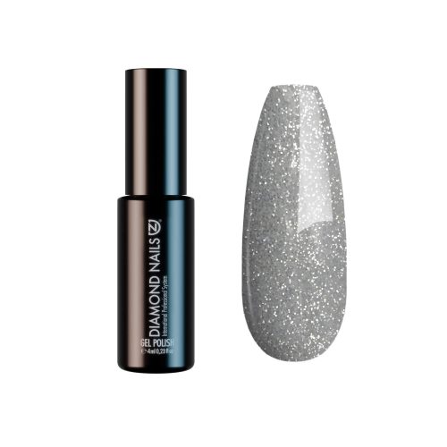 Diamond Nails Gel Lac - Argintiu Sclipitor - DN105 - 4ml - Fără HEMA