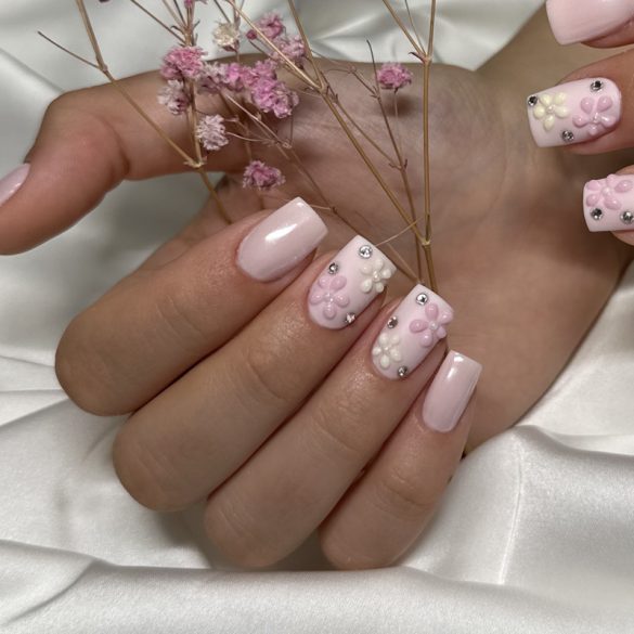 Gel lac - DN144 - Roz bebe - 4 ml - Pensula nouă!