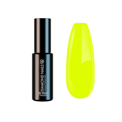 Ojă semipermanentă Galben Neon DN149 4ml Diamond Nails pentru manichiuri vibrante și pline de energie.