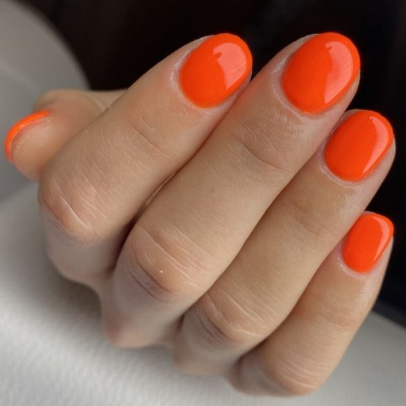 Gel Lac 4 ml - DN150 - Portocaliu Neon - Pensula nouă!