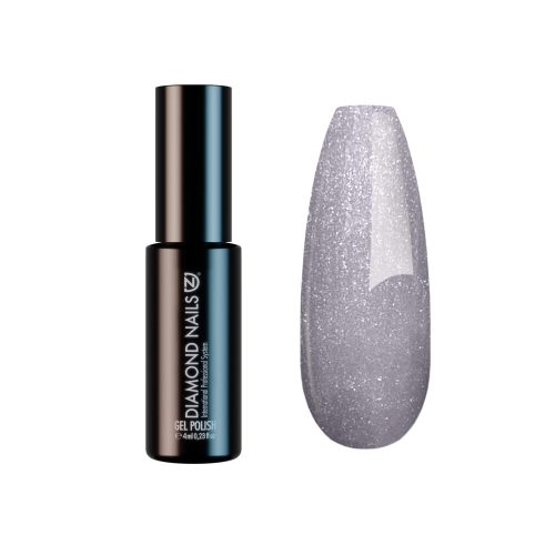 Diamond Nails Gel Lac - Metal argintiu (movuliu) - DN165 - 4ml