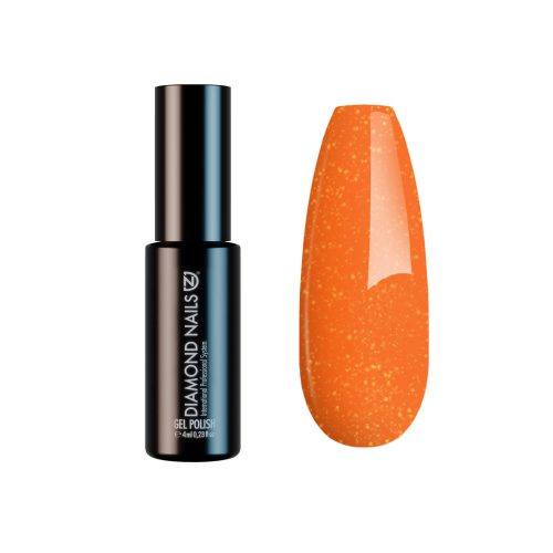 Gel Lac - Neon Portocaliu Sclipitor - DN191 - 4ml - Fără HEMA