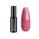 Diamond Nails Gel Lac - Roz Strălucitor cu Sclipici Mare - DN225 - 4ml - fără HEMA