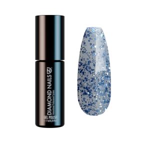 Diamond Nails Gel Lac - Albastru Denim Sclipitor - DN231 - 4ml - fără HEMA