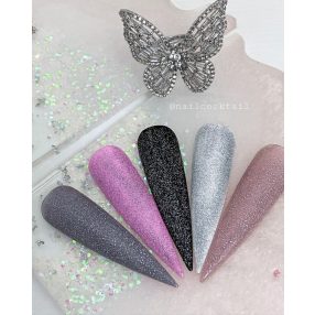 Top Gel Lac fără fixare cu sclipici argintiu -02 - 7ml - No wipe   Top Gel Lac fără fixare cu sclipici argintiu -02 - 7ml - No wipe