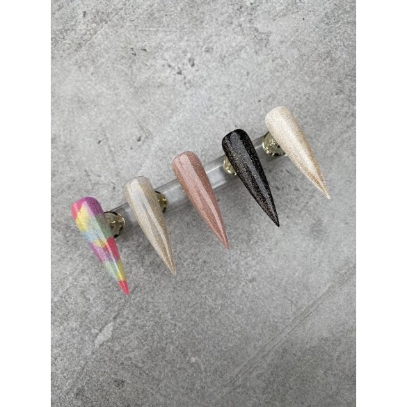 Top Gel Lac Fără fixare cu sclipici auriu -03