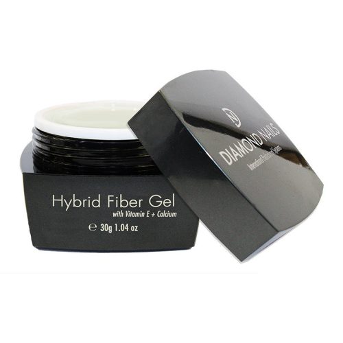 1. Gel hybrid cu vitamine si fibra de sticla alb laptos 30g de la Diamond Nails.