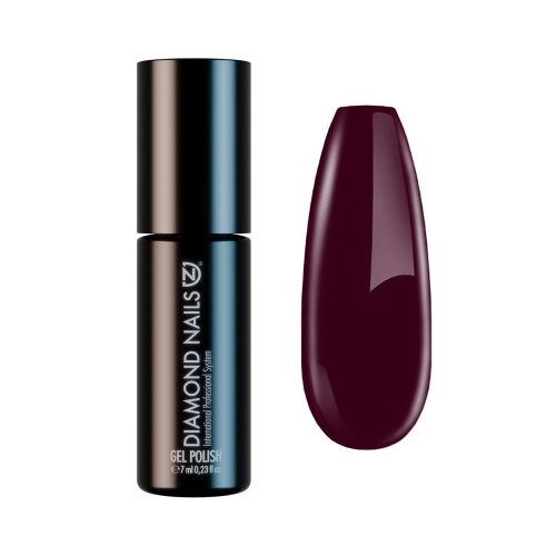 Diamond Nails ojă semipermanentă Bordo fără HEMA DN253 7ml cu nuanță elegantă și intensă